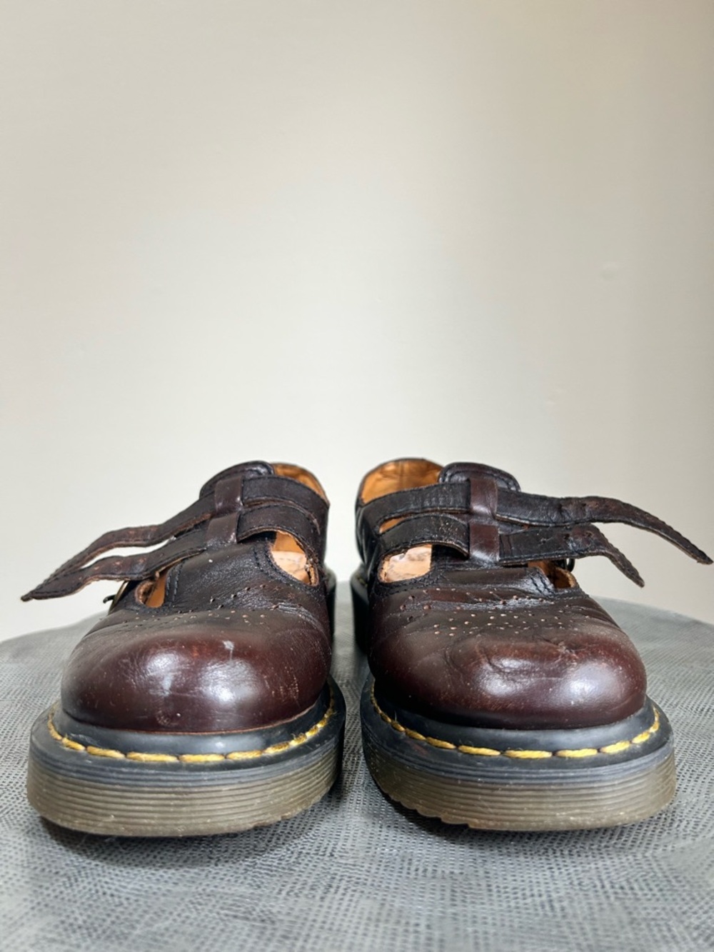 Dr. Martens ~ Chunky Leather Double Strap Mary Jane’s in size US 7 - Picture 3 of 16